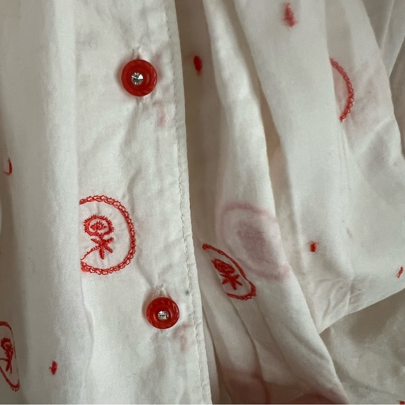 Anthropologie Lithe Rose Cameo Blouse Size 12 - Picture 4 of 6